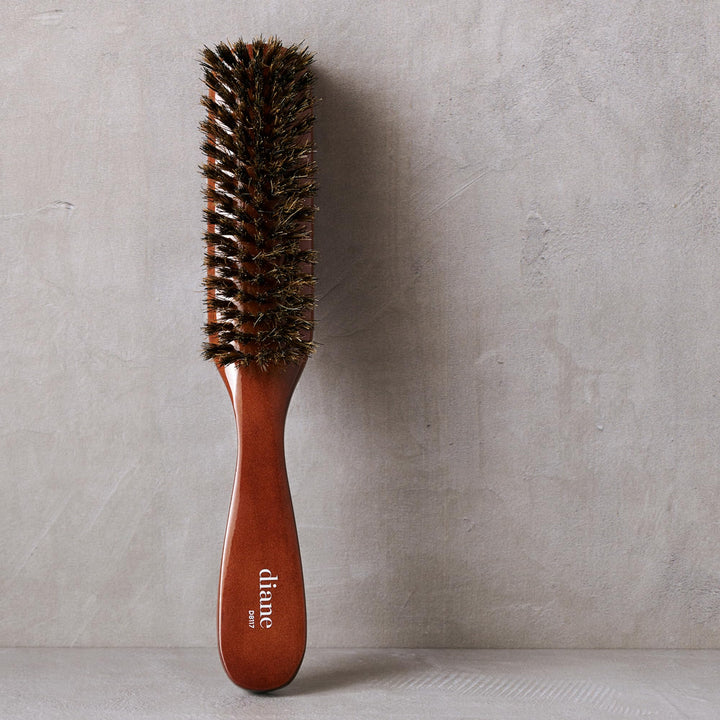 100% Boar Medium Styling 7 Row Brush : firm boar bristle, Styling 8.5-Inch