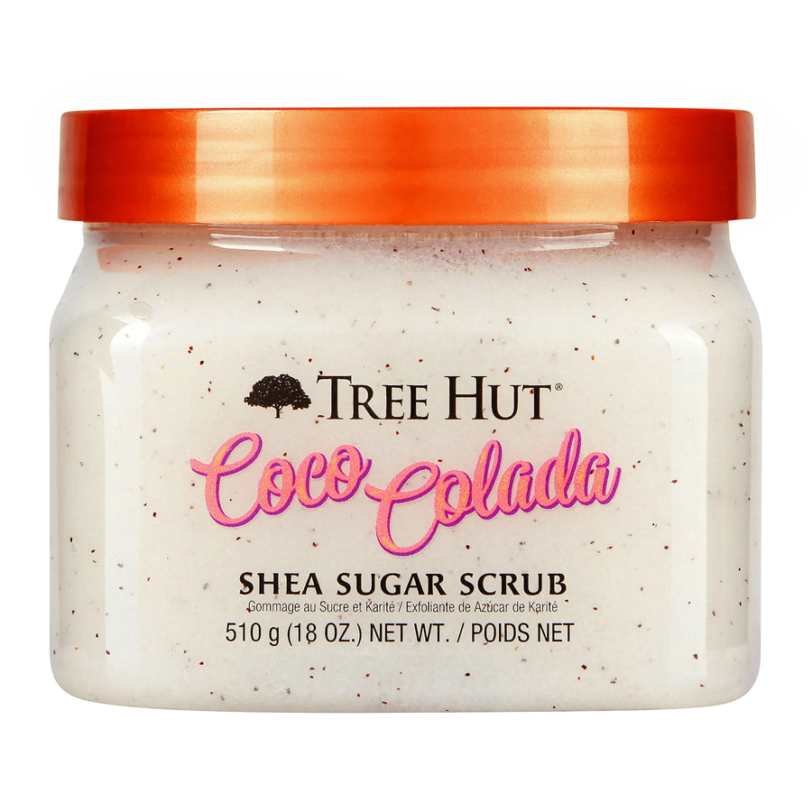 Shea Sugar Scrub Coco Colada, 18 oz, Ultra Hydrating and Exfoliating Scrub for Nourishing Essential Body Care