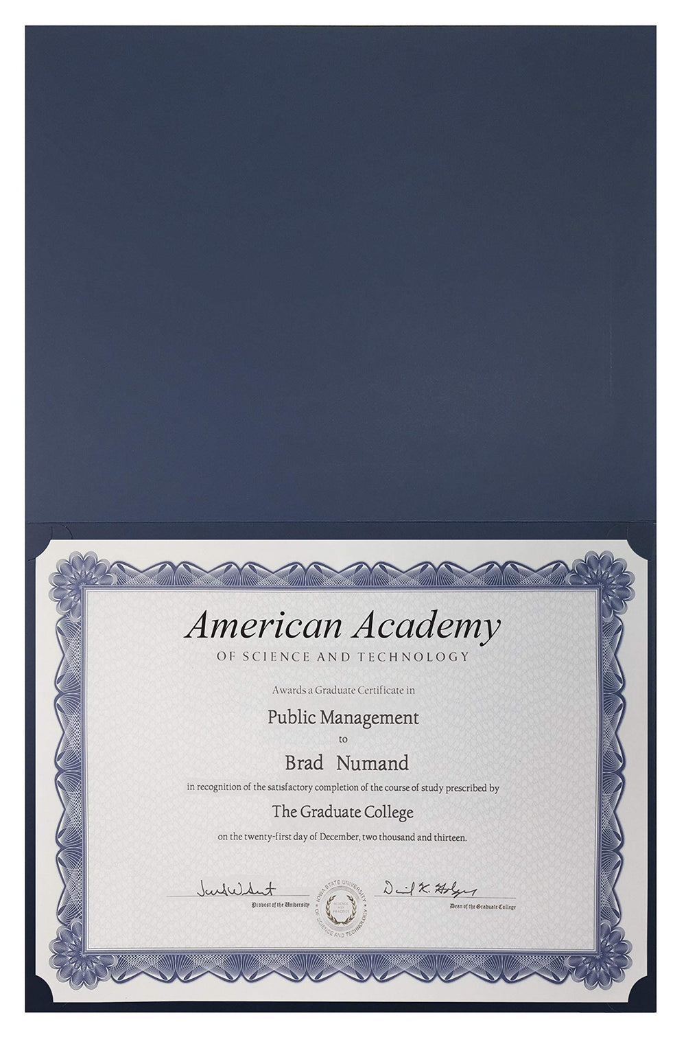 25 Pack Navy Blue Certificate Holders, Diploma Holders, Document Covers with Gold Foil Border, for Letter Size Paper, 25 Count, Blue