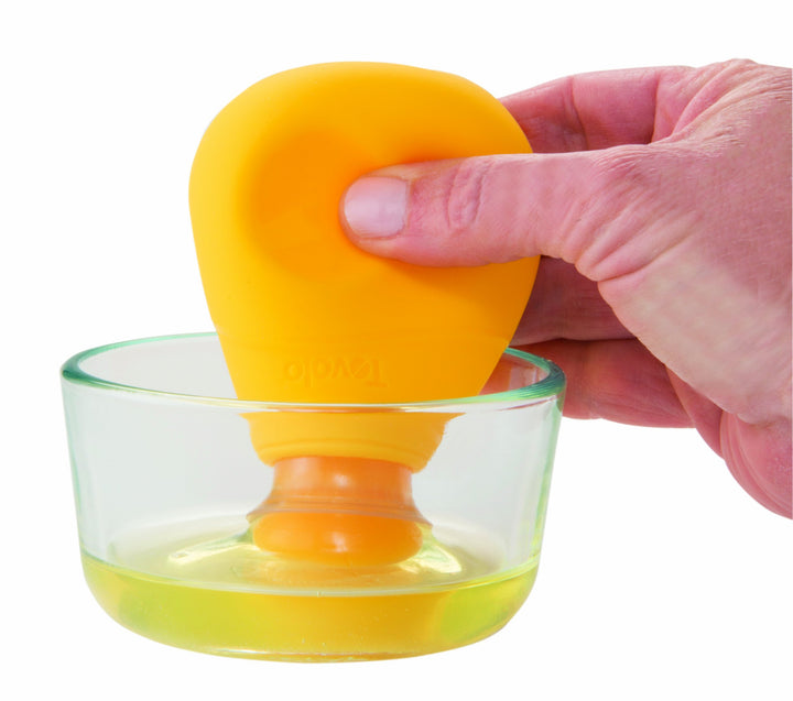 Silicone Yolk Out Egg Separator Yellow