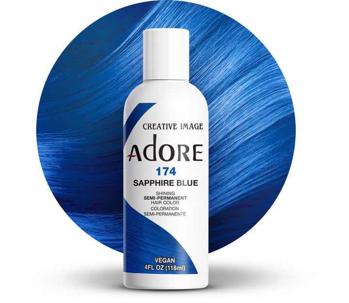 Semi-Permanent Haircolor #174 Sapphire Blue 4 Ounce (118ml)