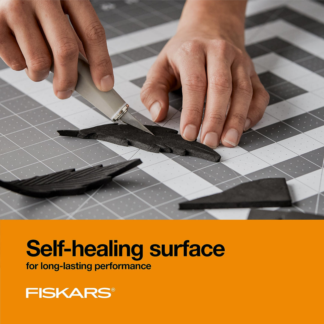 Self Healing Cutting Mat for Quilting, Arts and Crafts, 24 x 36” Grid, Sewing Cutting Mat, Grey Fabric Cutting Mat, Craft Mat, Sewing Supplies and Quilting Tools