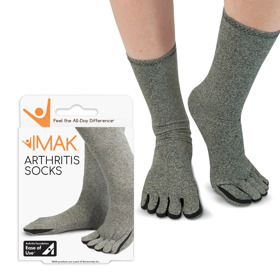 Brownmed - Compression Arthritis Socks - Comfortable Compression Socks for Men & Women - Arthritis & Circulation Support Socks - Small