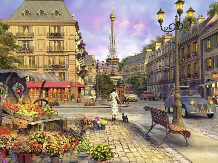 Vintage Paris 1500 Piece Jigsaw Puzzle for Adults - Experience Softclick Technology Premium Quality Materials | Anti-Glare Surface | Ideal Gift for Puzzle Enthusiasts