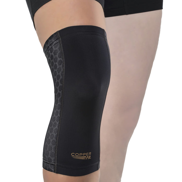 unisex adult Freedom Knee Compression Sleeve Hosiery, Black, Medium US