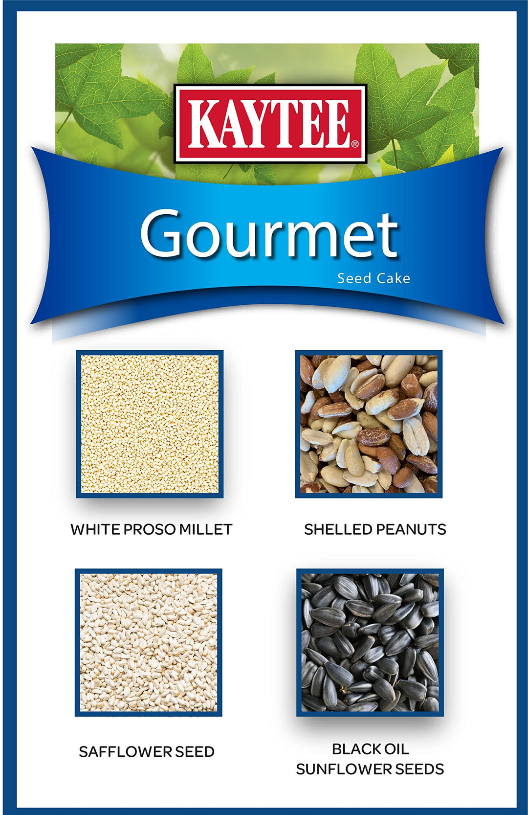 Wild Bird Gourmet Seed Cake For Cardinals, Chickadees, Juncos, Titmice, Woodpeckers and More, 2 Pounds