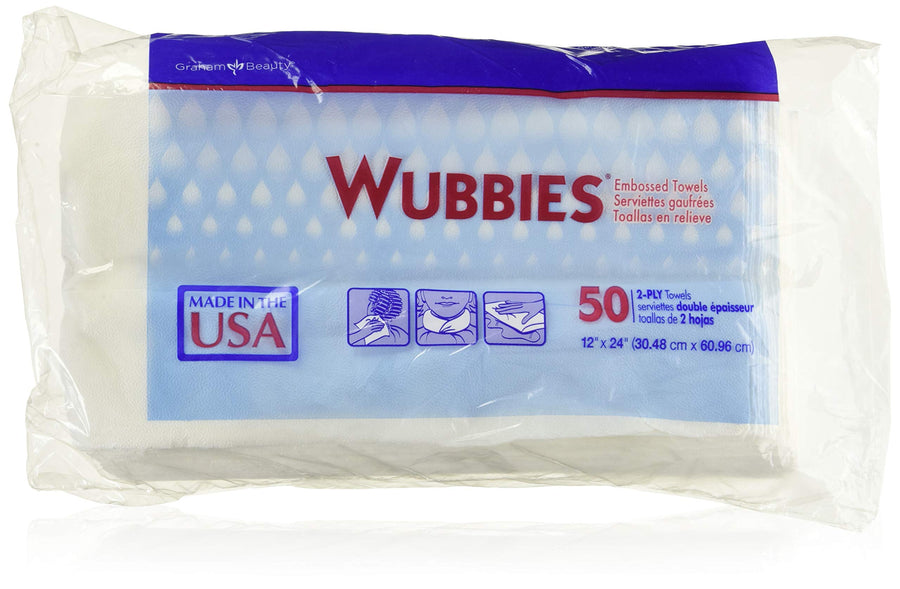 Wubbies Embossed Towels 50 Count 12 X 24
