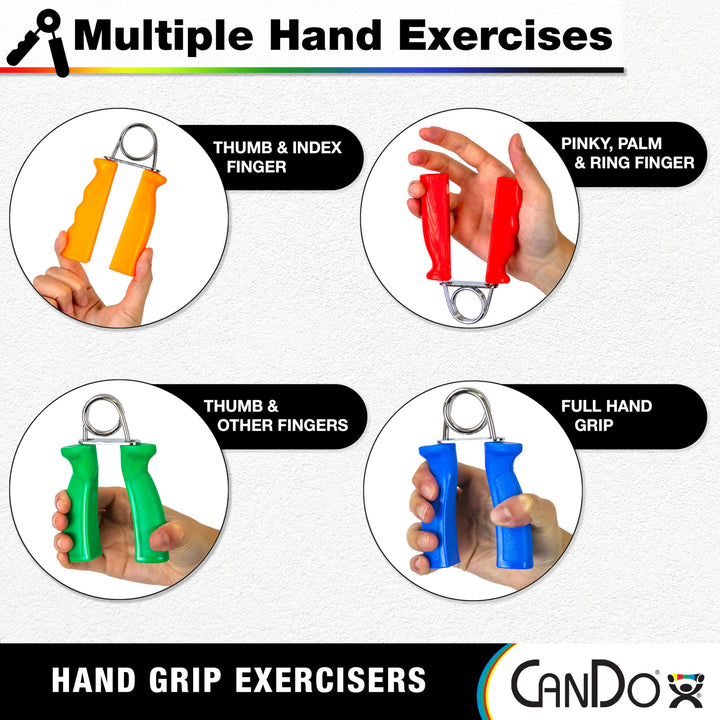 Cando Ergogrip Exerciser, Red
