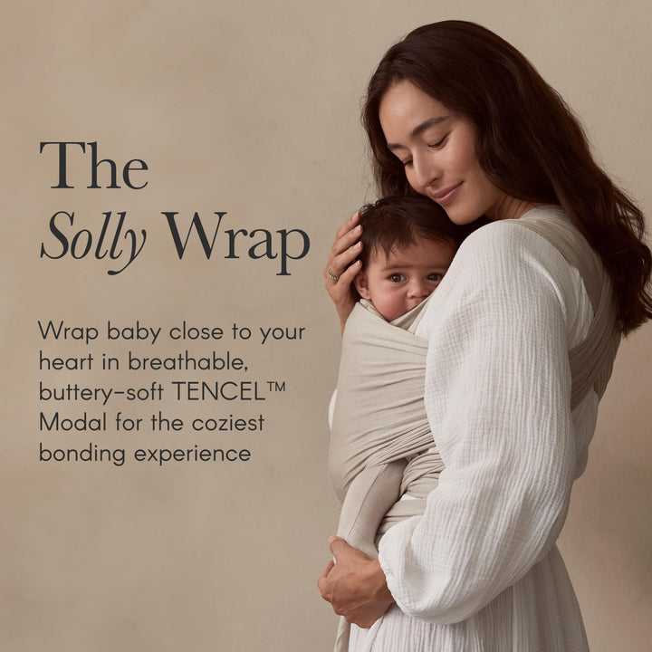 Wrap Carrier - Lightweight Baby Carrier - Newborn Baby Essentials - for Newborn, Infants and Baby 8-25 Lbs - Black Pinstripe