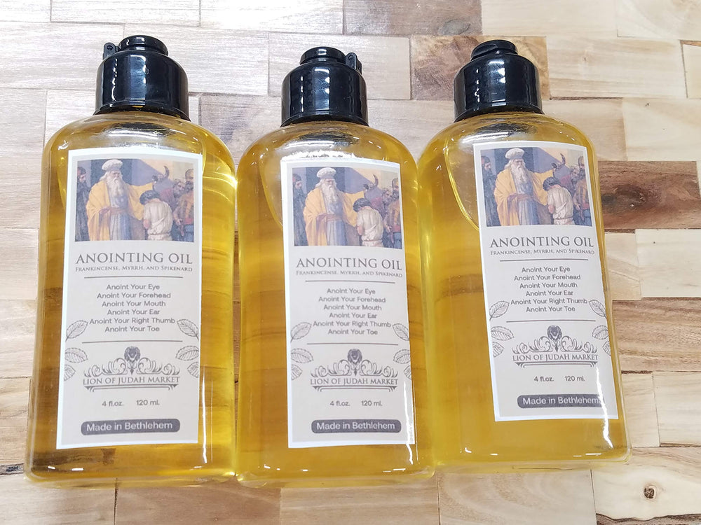 Lion of Judah Market Anointing Oil with Frankincense Myrrh Spikenard Authentic Fragrance 120 Ml