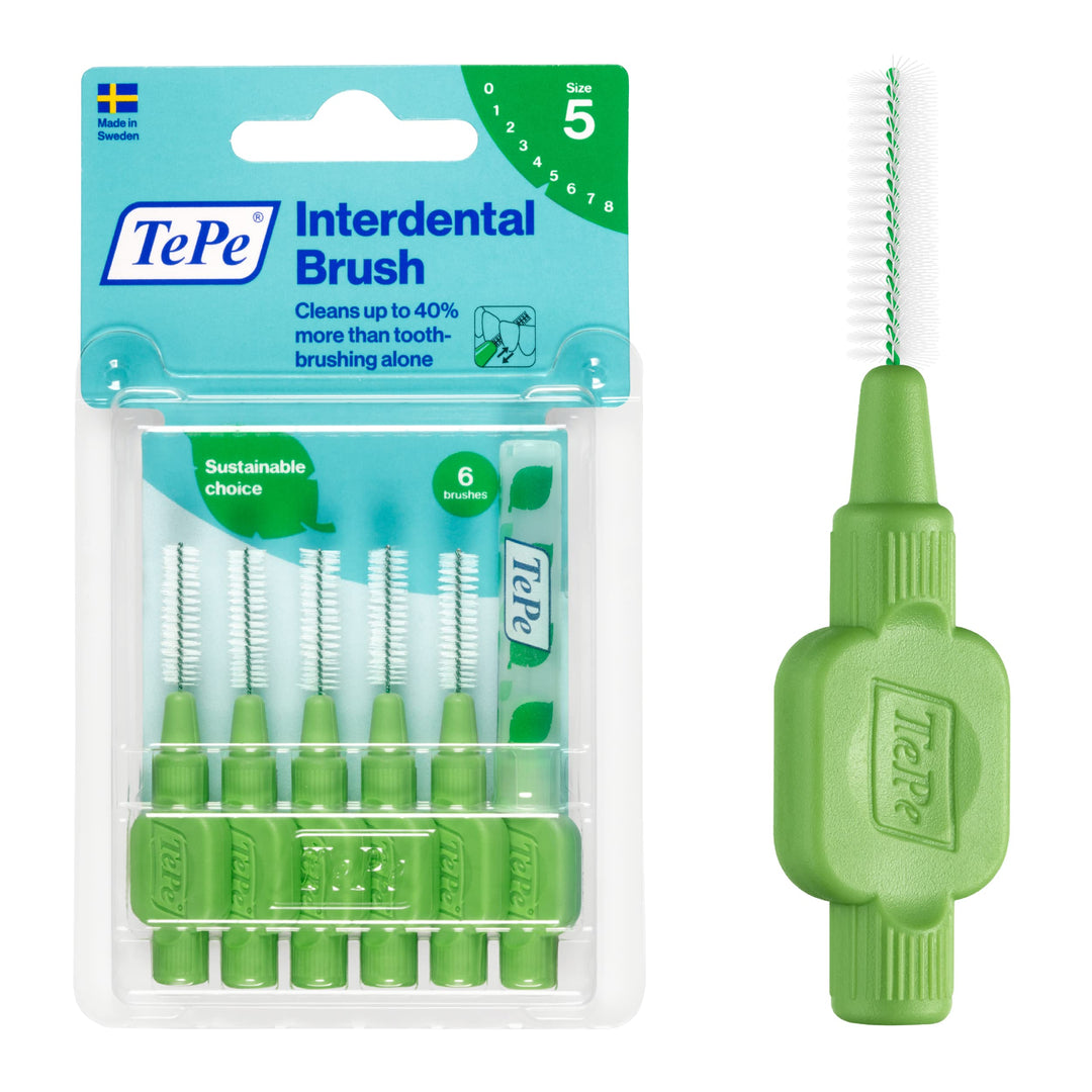 TEPE Interdental Brush Original Cleaners – Dental Brushes Between Teeth 6 Pk, Purple