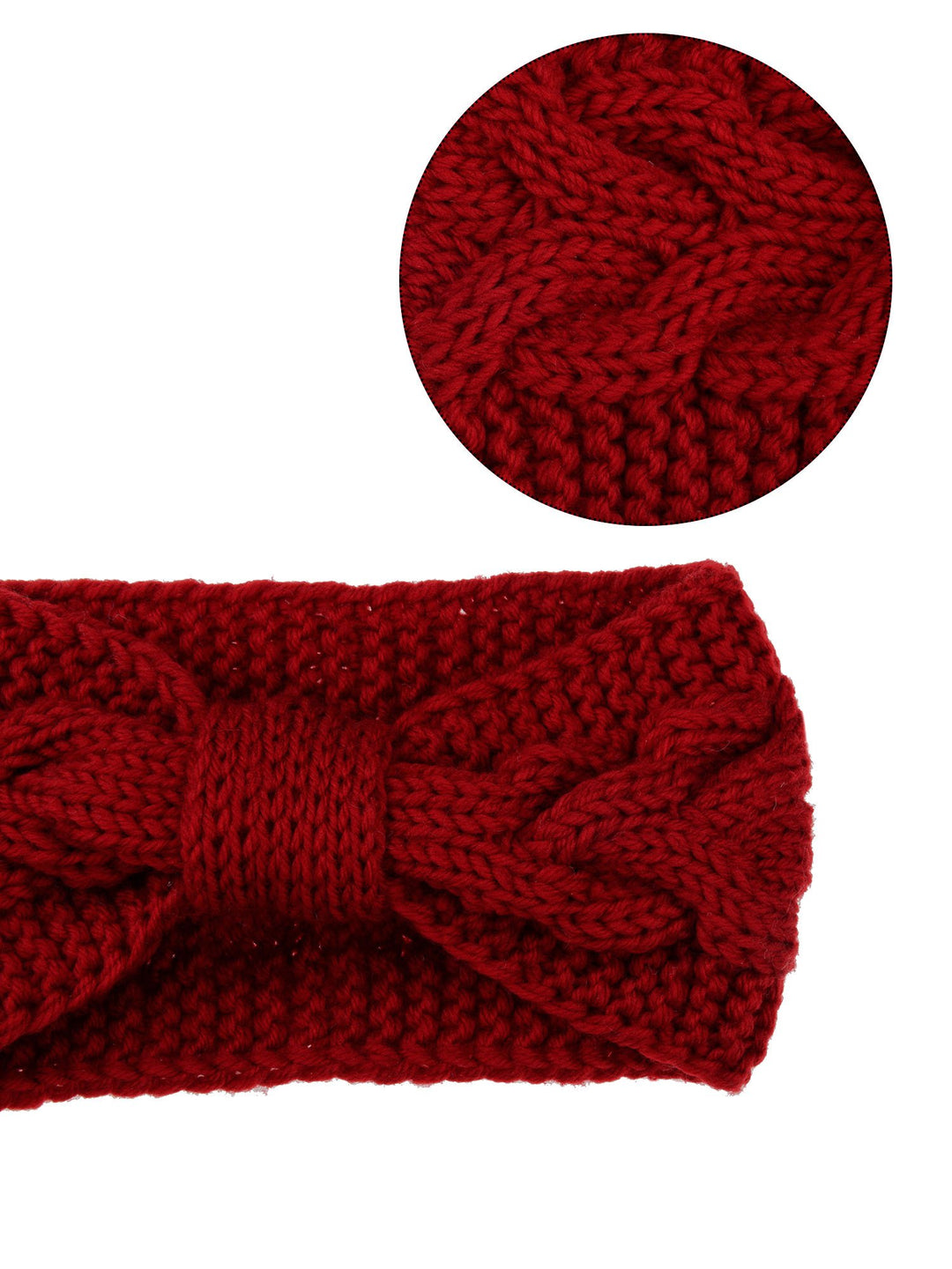 4 Pieces Cable Knit Headband Crochet Headbands Plain Braided Head Wrap Winter Ear Warmer for Women Girls, 4 Colors (Multicoloured A)
