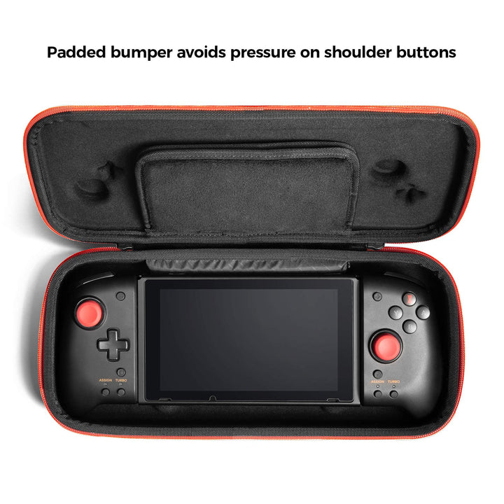 Carrying Case for Hori Nintendo Switch Split Pad Pro Controller, Hard Shell Protective Travel Bag with 30 Game Cartridges, Switch Binbok Joy Pad Controllers case, Shockproof, Lightweight