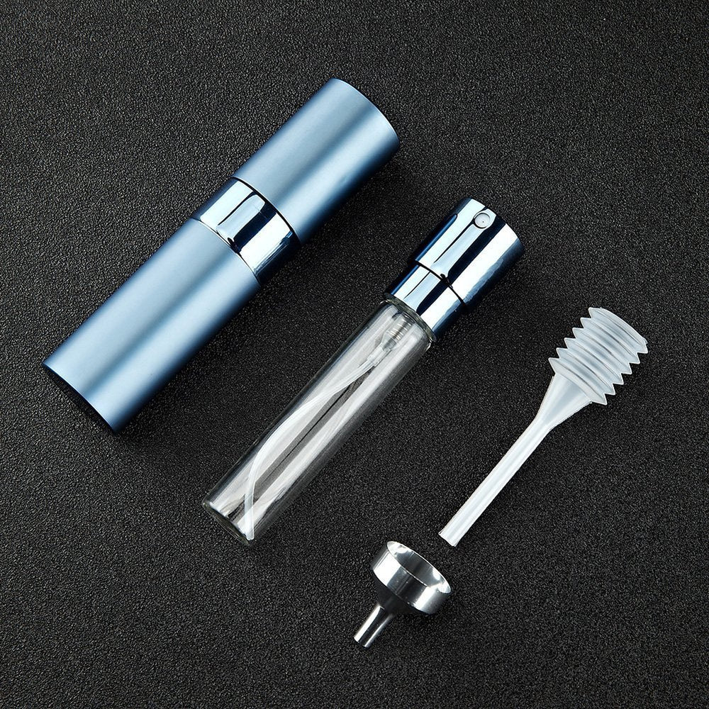 8ML Atomizer Perfume Spray Bottle for Travel, Empty Refillable Cologne Dispenser, Portable Sprayer (Blue)
