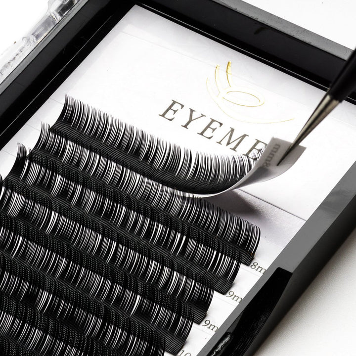 Eyelash Extensions 0.15mm C Curl 10mm Natural Individual Eyelashes Extension Light Faux Mink Lashes Supplies Single Length Professional Salon Use (C-0.15-10mm)