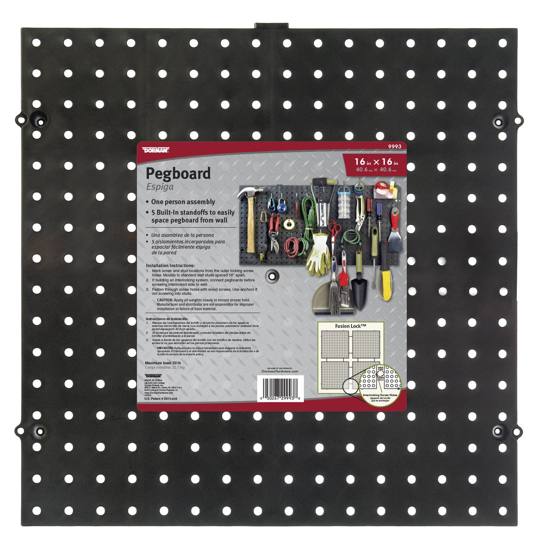 29993 16 in x 16 in Fusion Lock Pegboard Universal Fit