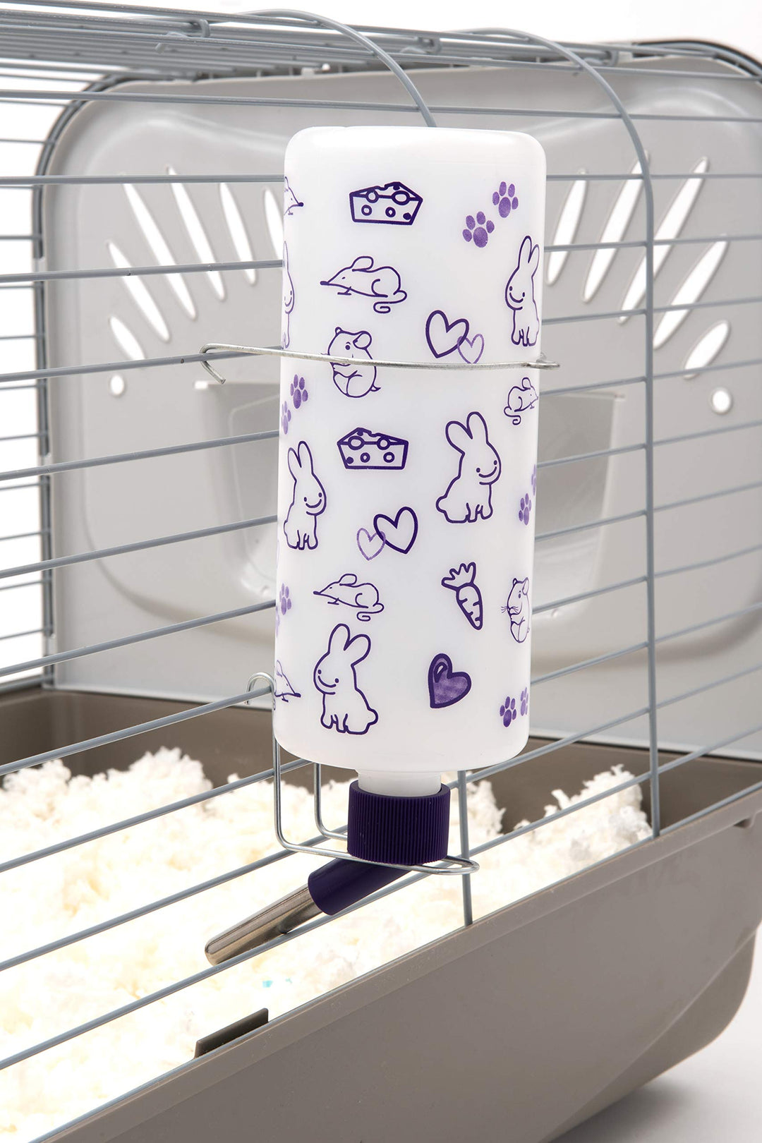 Bulk Water Bottles with Display Case for Rabbits, Ferrets, Chinchillas, Rats, Mice, Guinea Pigs', and Other Small Animals (32 Ounce)