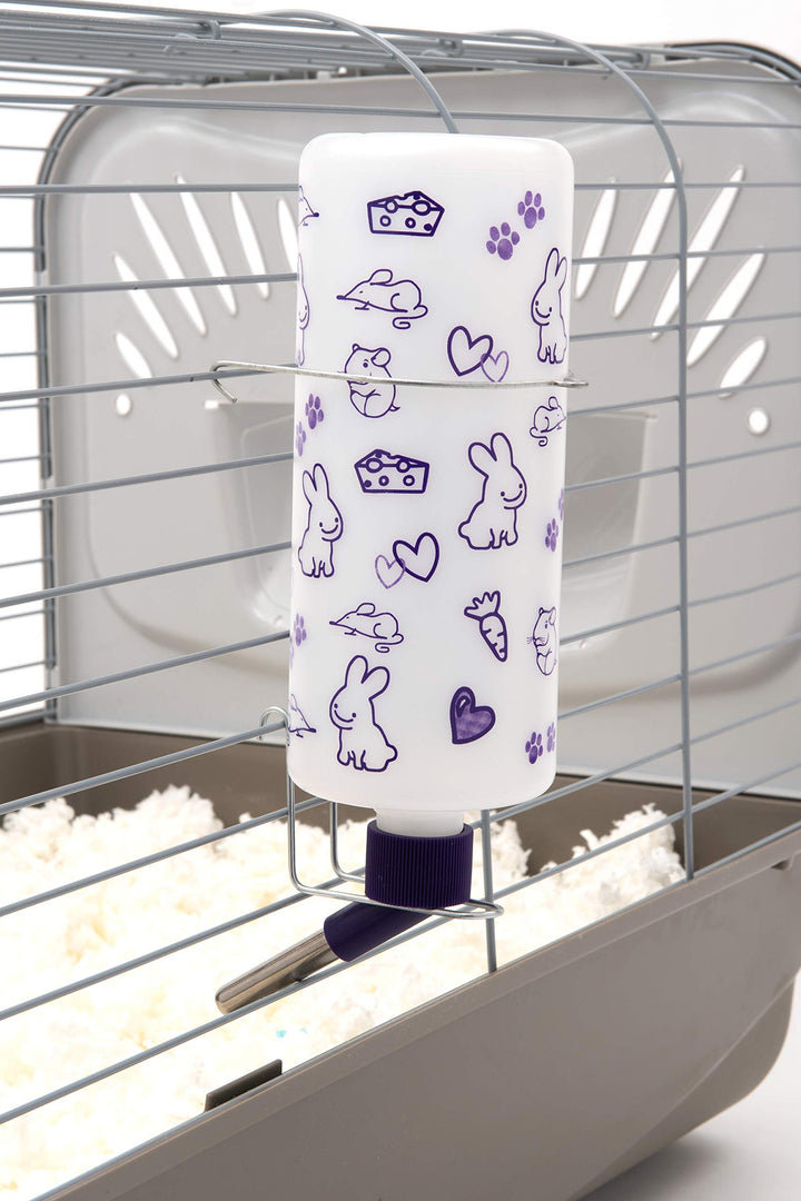 Bulk Water Bottles with Display Case for Rabbits, Ferrets, Chinchillas, Rats, Mice, Guinea Pigs', and Other Small Animals (32 Ounce)