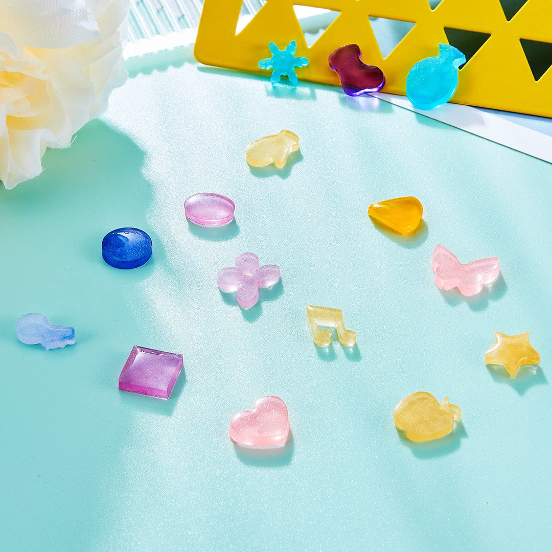 22 Pieces Stud Earrings Resin Moulds Tiny Jewelry Silicone Moulds Jewelry Epoxy Casting Moulds with Stainless Steel Ear Studs and Earring Backs for Resin DIY Jewelry Making Supplies