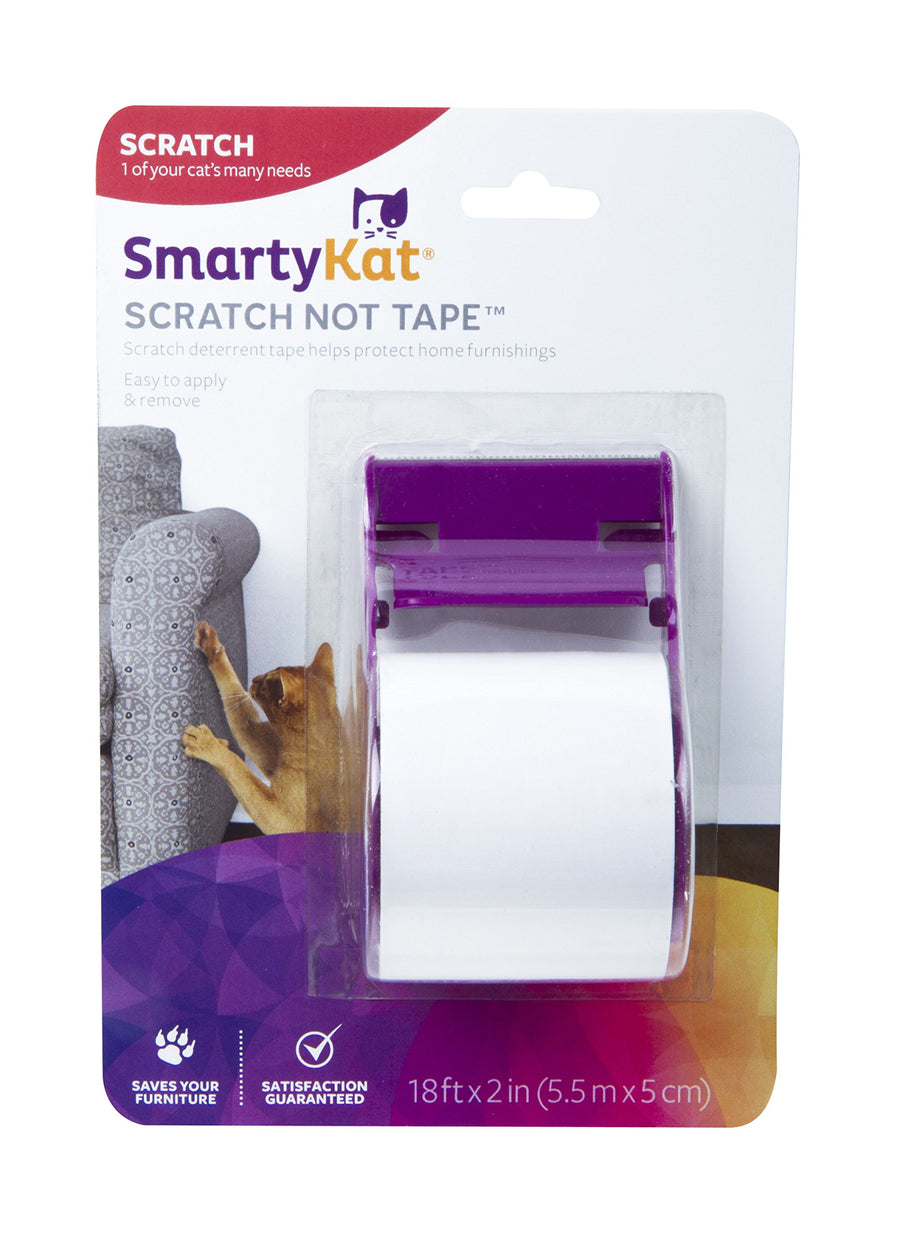 Scratch Not Scratch Deterrent Tape for Cats, Easy to Apply & Remove - White