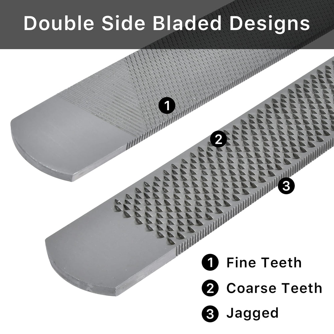 Horseshoe File 14 Inches, Horse Rasp and File with Handle for Horse Hoofs, Hoof Trimming Tool for Repairing Horse Goat Pig Hooves