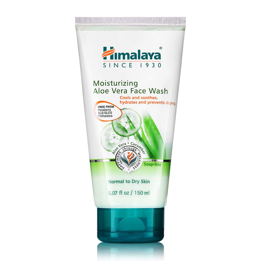 Moisturizing Aloe Vera Face Wash for Smooth, Clean, Hydrated & Soft Skin, 5.07 oz