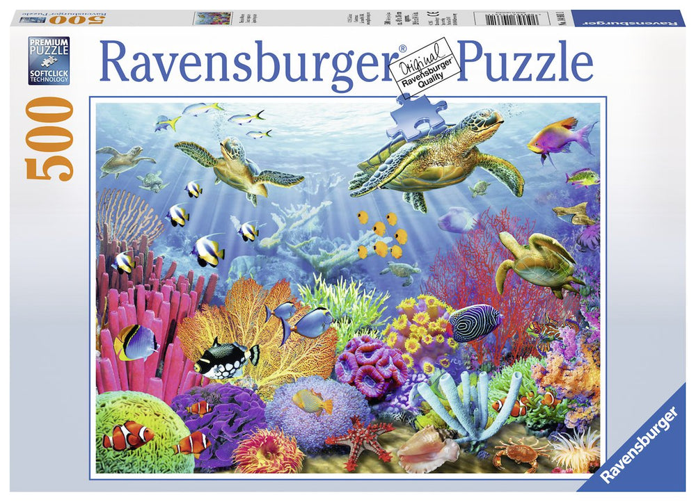 Tropical Waters 500 Piece Jigsaw Puzzle - Newer Packaging Available | Precision-Cut | Glare Free Imagery
