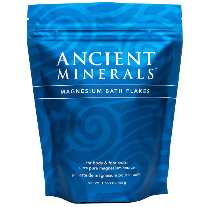 Magnesium Bath Flakes of Pure Genuine Zechstein Chloride - Resealable Magnesium Supplement Bag That Will Outperform Leading Epsom Salts 1.65 lbs