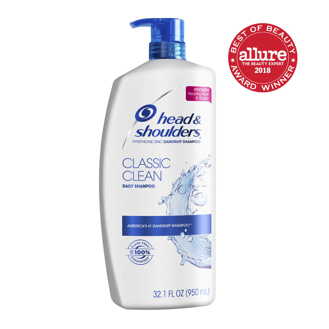 Head and Shoulders Classic Clean Daily-Use Anti-Dandruff Paraben Free Shampoo, 32.1 fl oz