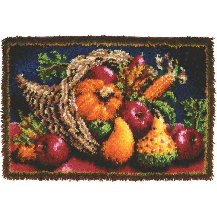 Wonderart Classics Country Harvest Latch Hook Kit, 20 X 30