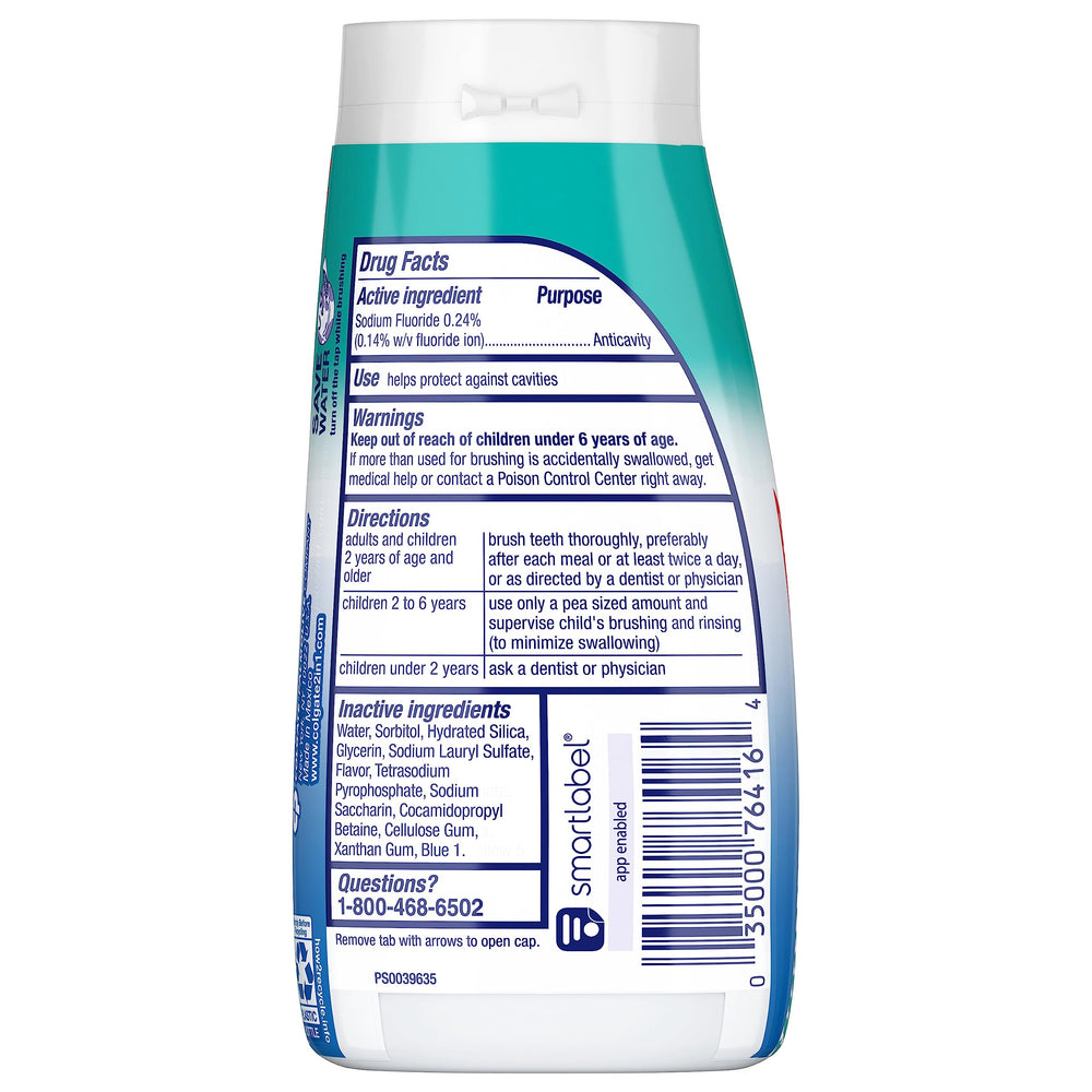 2-in-1 Whitening Toothpaste Gel and Mouthwash, Icy Blast - 4.6 ounce