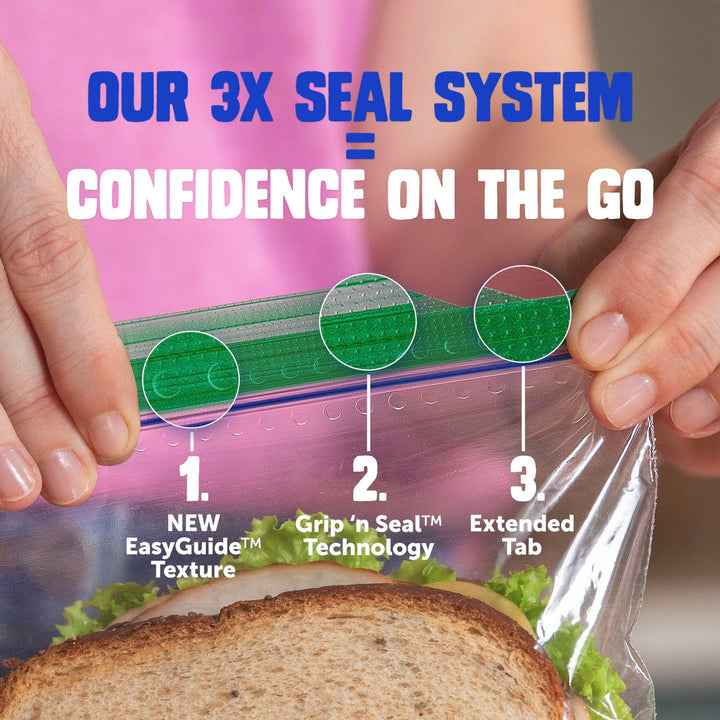 SANDWICH SEAL TOP BAGS, 8 X 7, CLEAR, 30/BOX