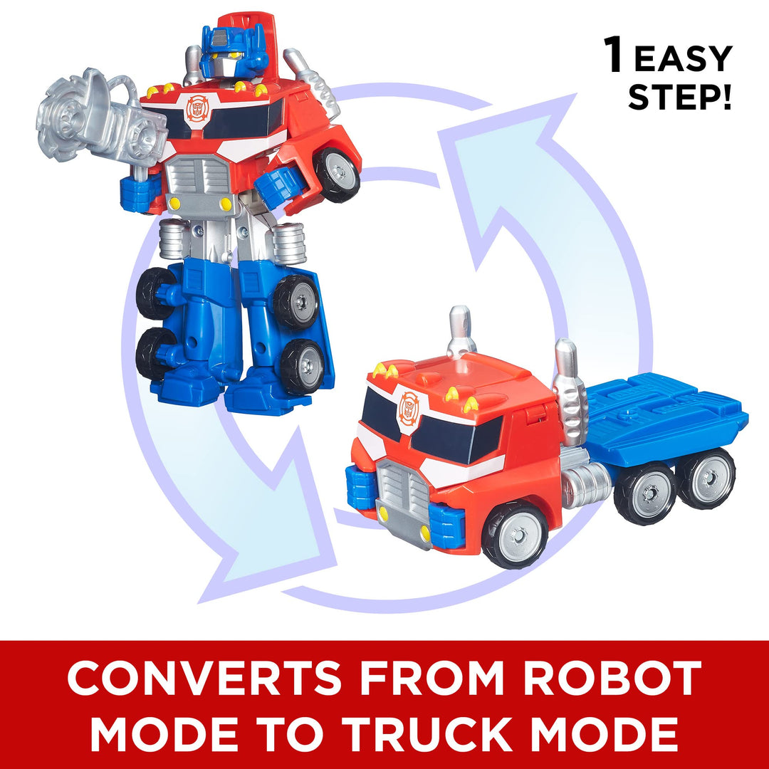 Rescue Bots Energize Optimus Prime, 7-Inch Action Figure, Kids Converting Robot Toy, Christmas Stocking Stuffers, Ages 3+ (Amazon Exclusive)