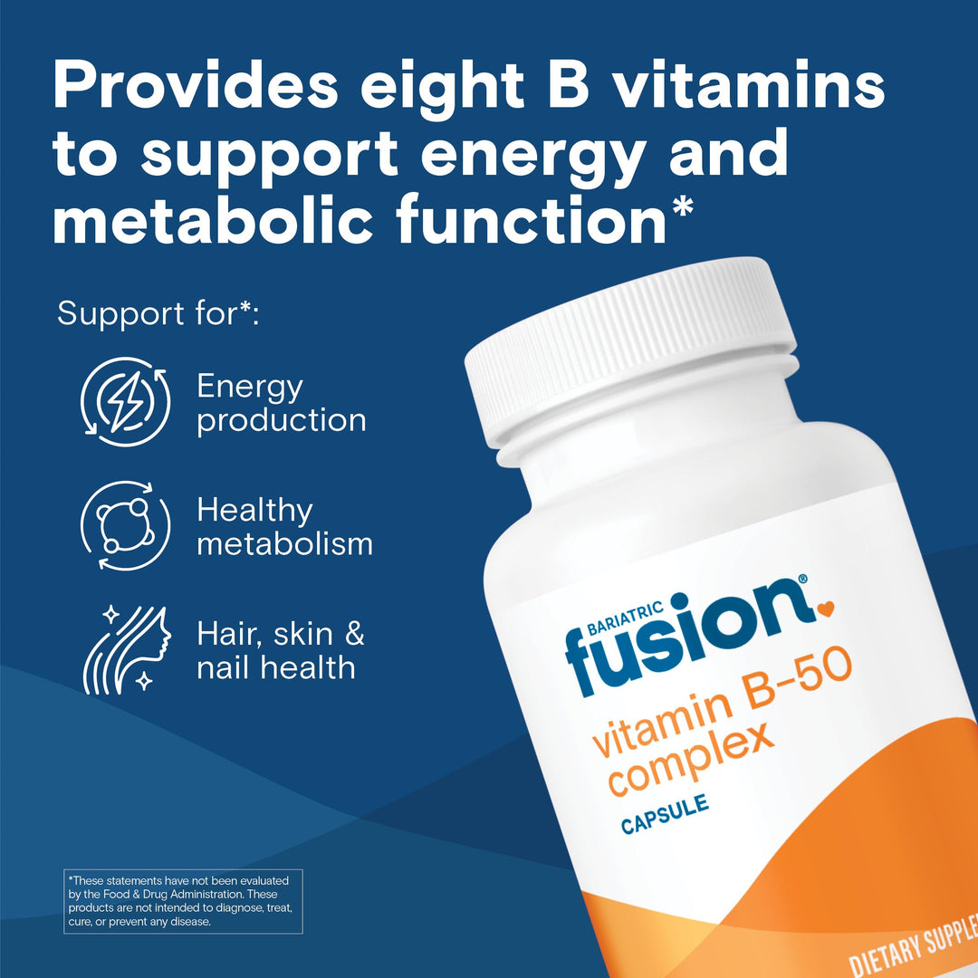 Vitamin B-50 Complex | Vegan B Complex Vitamins for Women and Men | Easy to Swallow Vitamin B Complex Capsule | 8 B Vitamins Including Vitamin B12 | 90 Count | 3 Month Supply