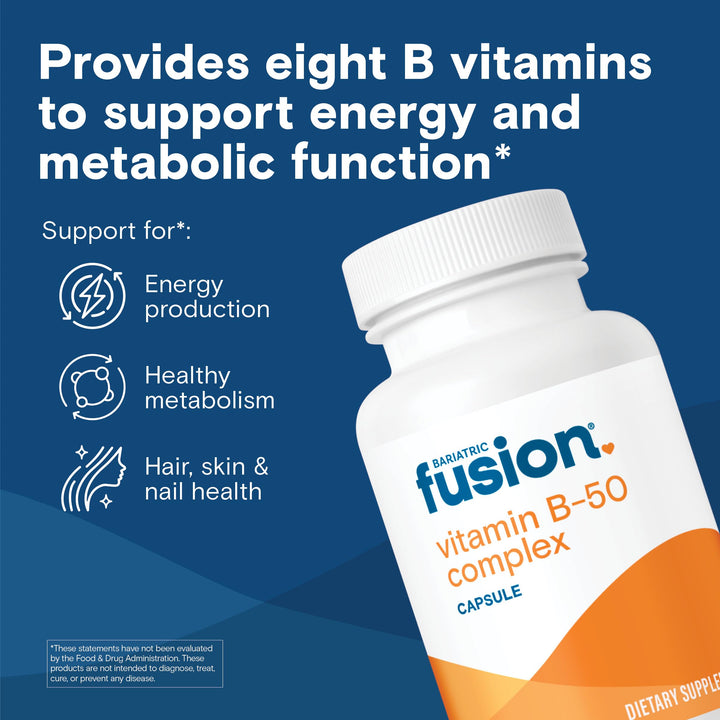 Vitamin B-50 Complex | Vegan B Complex Vitamins for Women and Men | Easy to Swallow Vitamin B Complex Capsule | 8 B Vitamins Including Vitamin B12 | 90 Count | 3 Month Supply