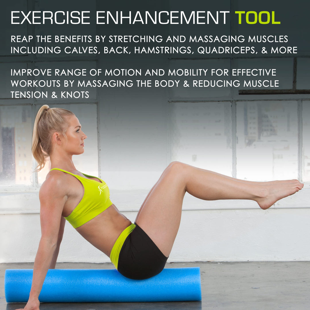 Flex Foam Rollers for Muscle Massage, Physical Therapy, Core & Balance Exercises Stabilization