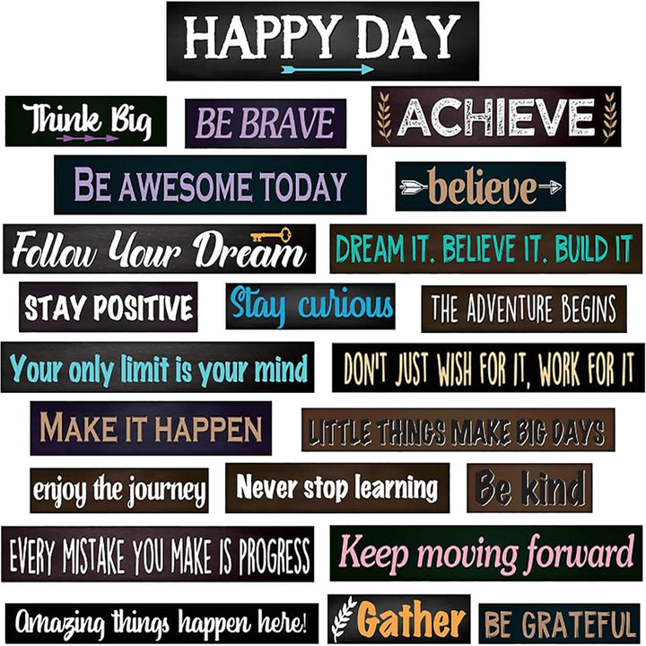 23 Pieces Inspirational Bulletin Board Decorations Motivational Banners for Classroom Laminated Quote Positive Affirmation Motivational Banners with Welcome Sign for Wall Teachers Students(Farmhouse)