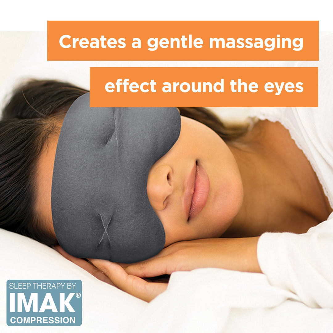 - IMAK Weighted & Cooling Eye Pillow for Sleep - Cooling Sleep Eye Mask & Shade with ErgoBeads for Men & Women - Reusable Eye Cover for Headache, Migraine, Puffy Eyes & Eye Strain Relief