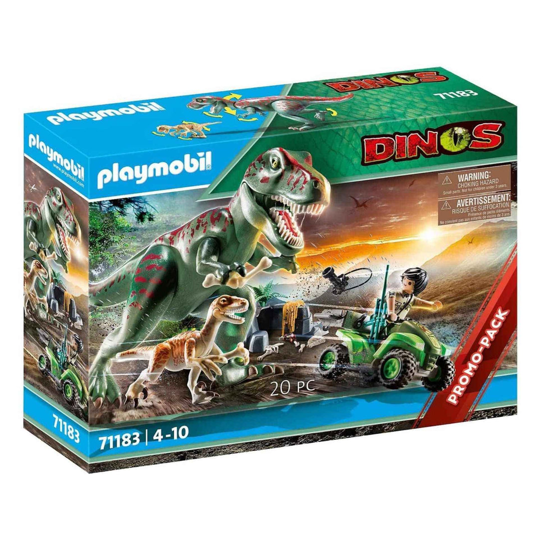 71183 Dinos T-Rex Attack with Raptor and Quad, Jurrasic World, Fun Imaginative Role-Play, PlaySets Suitable for Ages 5+