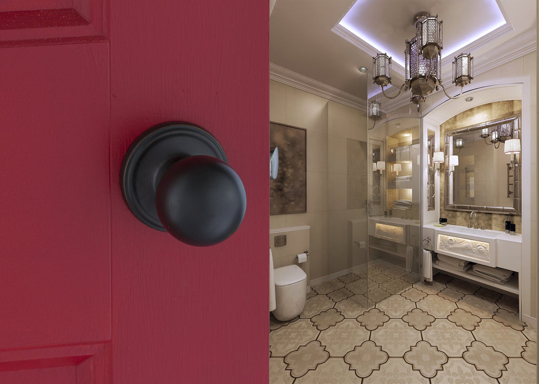 BK2020TB Ball Door Knob, Passage Function, 1 Pack, in Tuscan Bronze