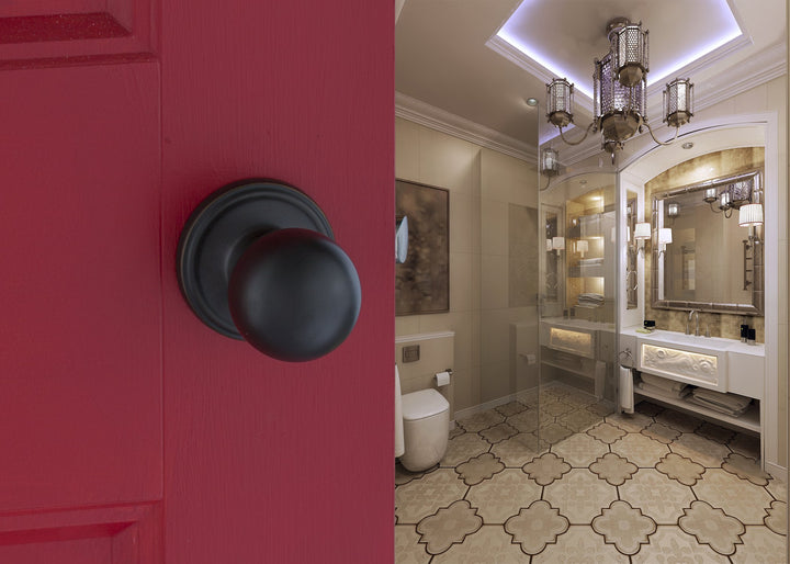 BK2020TB Ball Door Knob, Passage Function, 1 Pack, in Tuscan Bronze