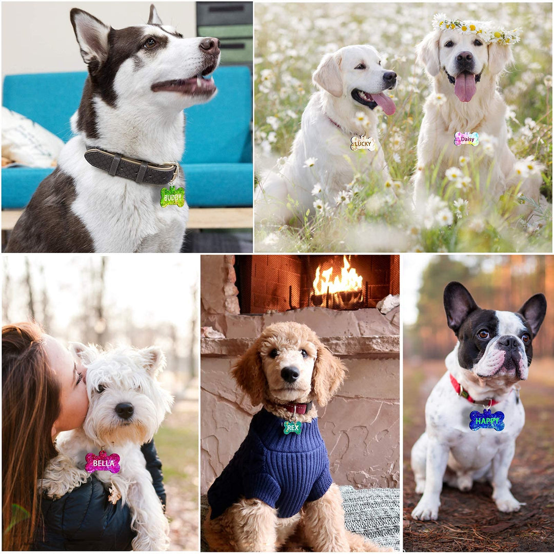5 Pcs Dog Bone Shaped Tag Resin Mold