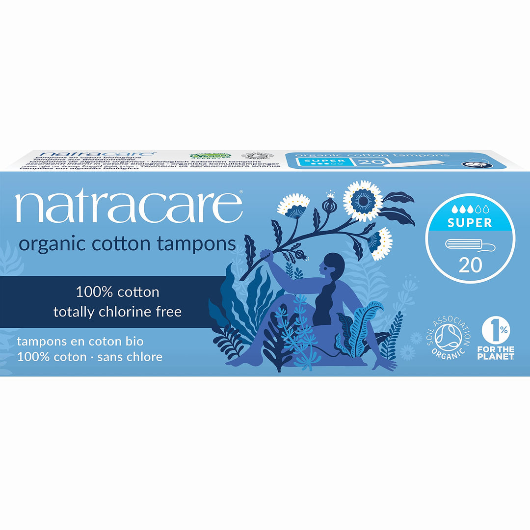 - Organic Cotton Tampons Super - 20 Tampons