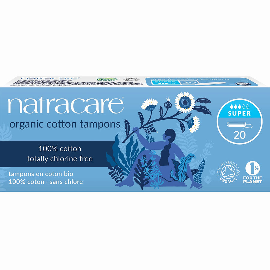 - Organic Cotton Tampons Super - 20 Tampons