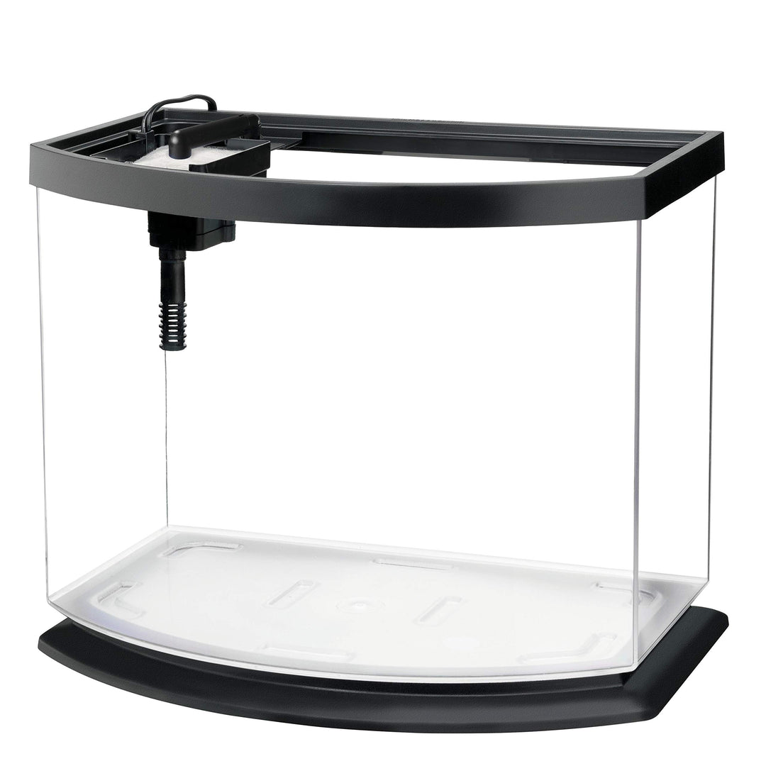 LED MiniBow Small Aquarium Fish Tank Kit with SmartClean Technology, Black, 5 Gallon