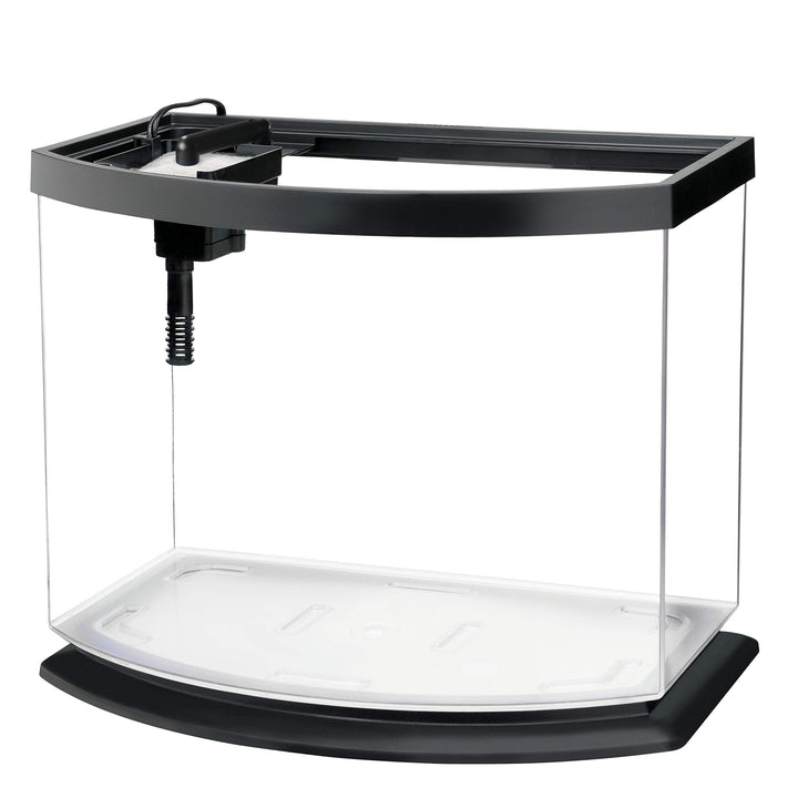 LED MiniBow Small Aquarium Fish Tank Kit with SmartClean Technology, Black, 5 Gallon