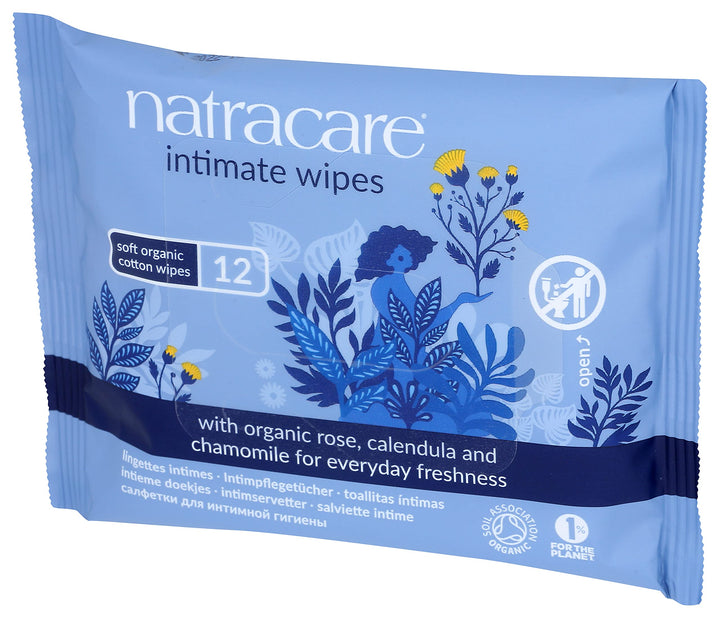 Organic Cotton Intimate Wipes 4 Packs Of 12