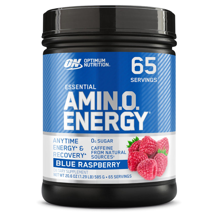 Amino Energy - Pre Workout with Green Tea, BCAA, Amino Acids, Keto Friendly, Green Coffee Extract, Energy Powder - Blue Raspberry, 65 Servings (Packaging May Vary)