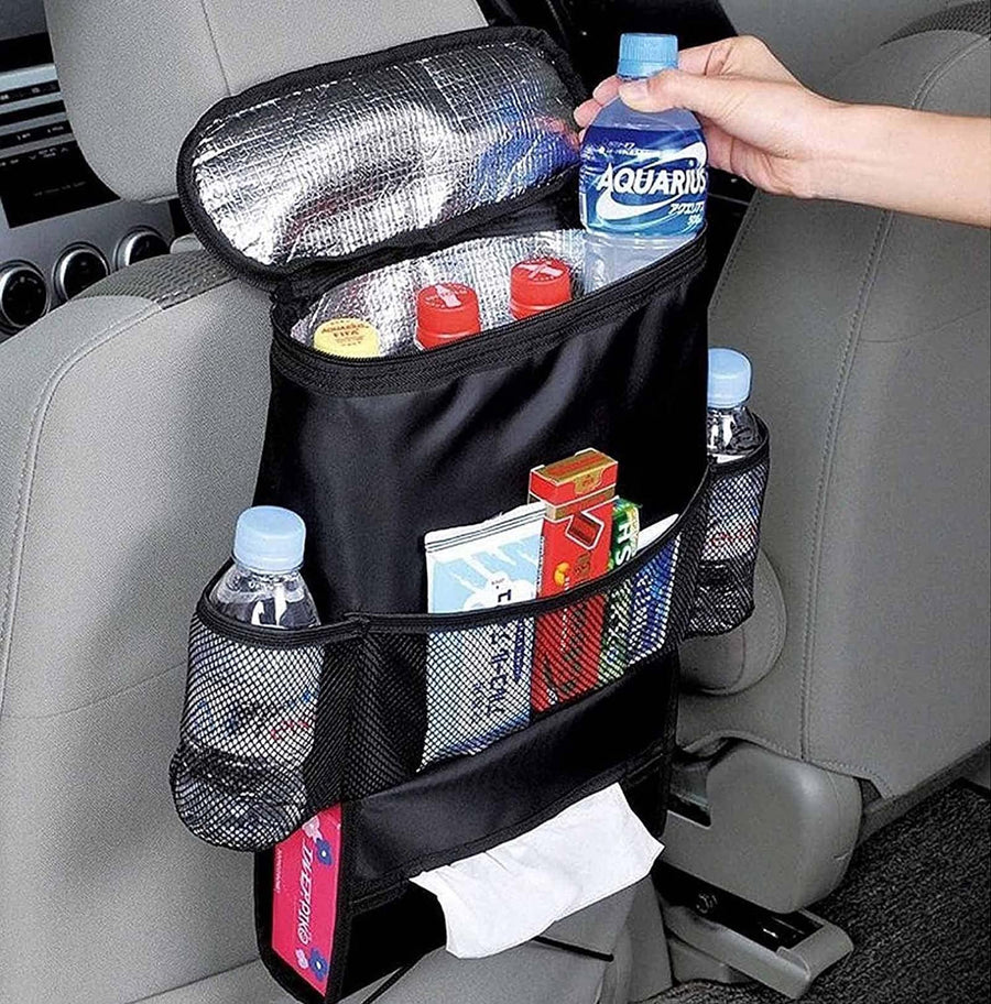 Standard Car Seat Back Organizer,Multi-Pocket Travel Storage Bag(Heat-Preservation),AK-002