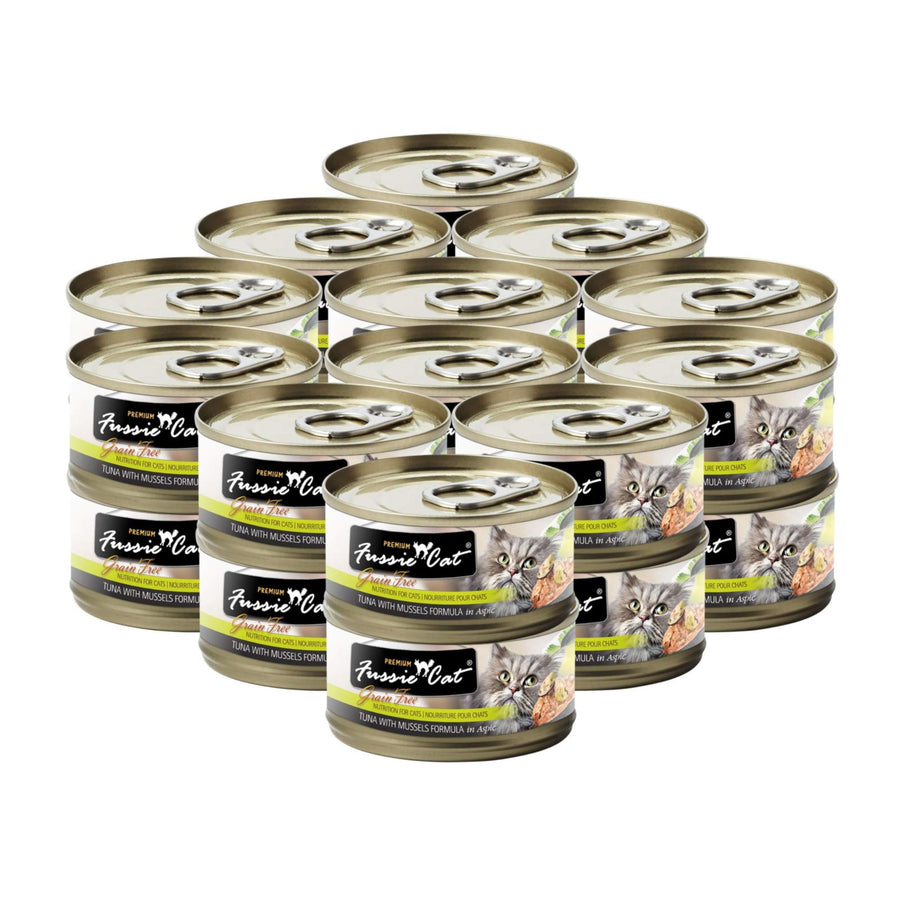Premium Tuna with Mussels in Aspic Grain-Free Wet Cat Food 2.82oz, case of 24